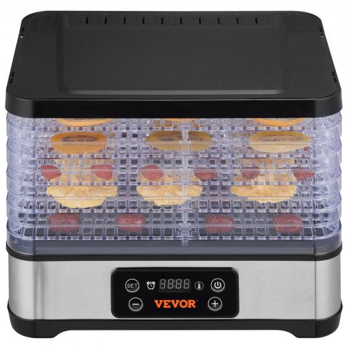 Food Dehydrator Machine 5Tray Fruit Dehydrator 300W Electric Food Dryer