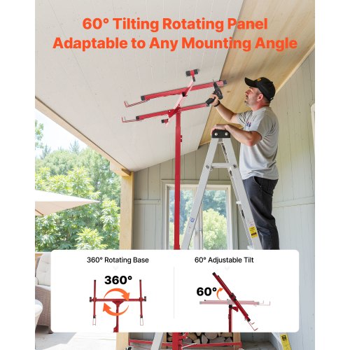 11ft Drywall Lift HeavyDuty 150 lbs Sheetrock Hoist with Adjustable