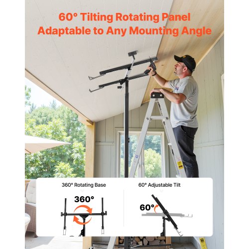 11ft Drywall Lift HeavyDuty 150 lbs Sheetrock Hoist with Adjustable 1