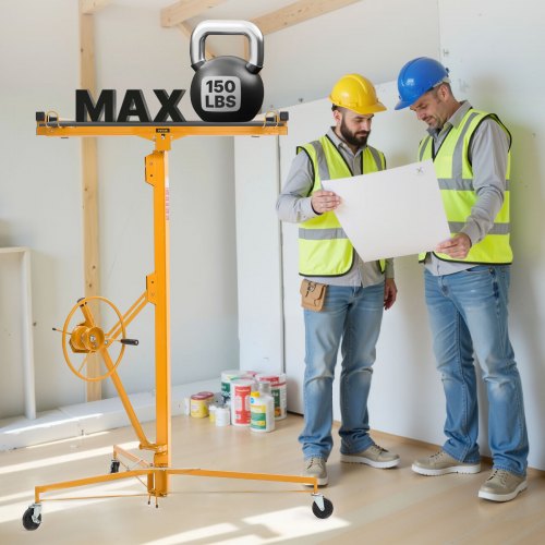16ft Drywall Lift HeavyDuty 150 lbs Sheetrock Hoist with Adjustable