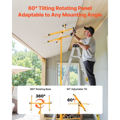 11ft Drywall Lift HeavyDuty 150 lbs Sheetrock Hoist with Adjustable 2