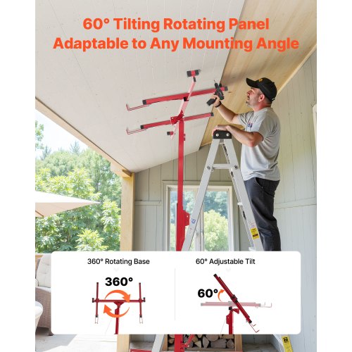 16Ft Drywall Lift Heavyduty 150 Lbs Sheetrock Hoist With Adjustable