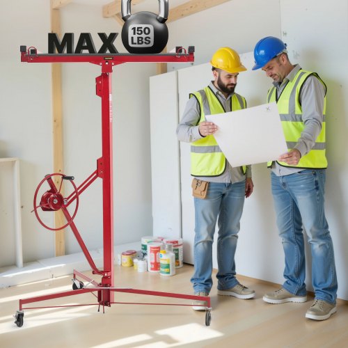 16Ft Drywall Lift Heavyduty 150 Lbs Sheetrock Hoist With Adjustable