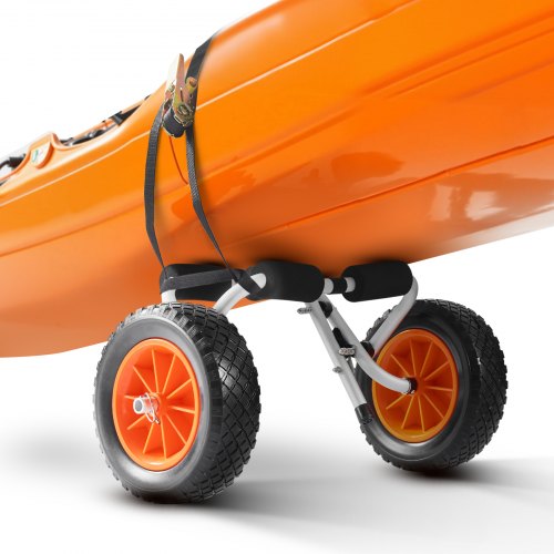 Kayak Cart 200 lbs Load Capacity Foldable Kayak Trolley with 10inch Solid