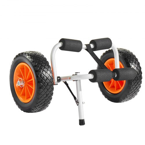 Kayak Cart 200 lbs Load Capacity Foldable Kayak Trolley with 10inch Solid