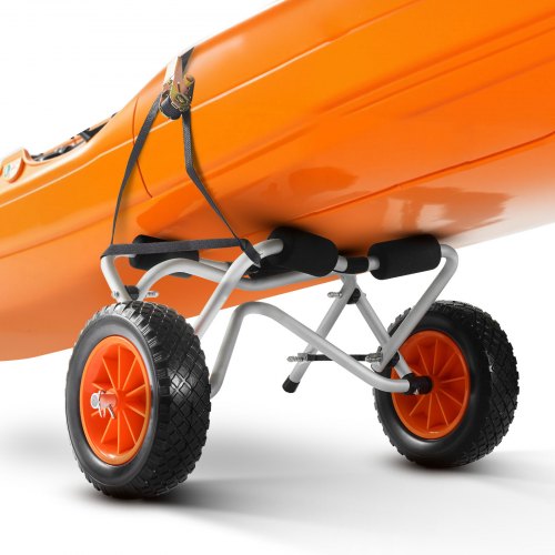 Kayak Cart 250 lbs Load Capacity Foldable Kayak Trolley with 10inch Solid