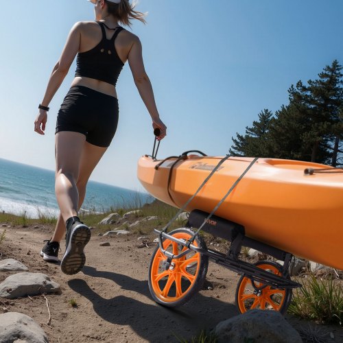 Kayak Cart 330 lbs Load Capacity Canoe Cart Dolly with 15inch Solid