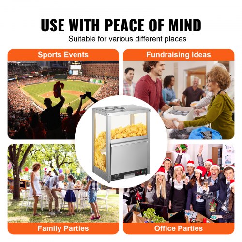 Nacho Chip Warmer 845QT80L for Nacho Chips Popcorn Peanut Potato Chips
