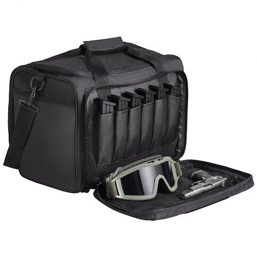 Range Bag for 3 Pistols Tactical Gun Range Bag Single Shoulder Strip Black – 9 L