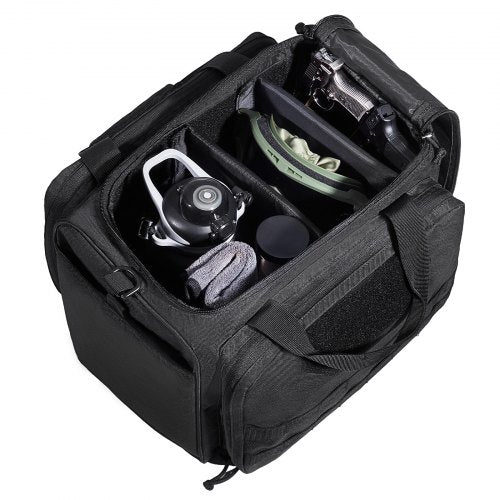 Range Bag for 3 Pistols Tactical Gun Range Bag Single Shoulder Strip Black – 9 L
