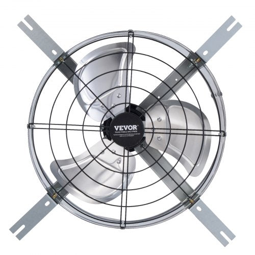 Gable Mount Fan 15 Inch Attic Exhaust Fan with Adjustable Thermostat