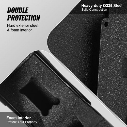 Mounted Gun Safe for Pistols Biometric Gun Safe with Three Quick Access