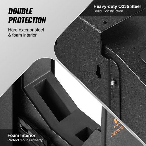 Mounted Gun Safe for Pistols Biometric Gun Safe with Three Quick Access