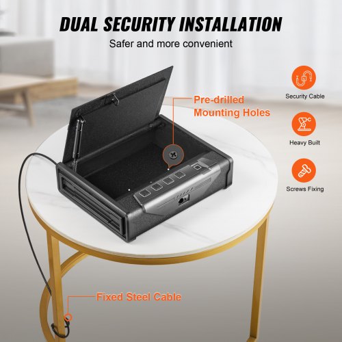 Gun Safe for Pistols Biometric Gun Safe with Three Quick Access Ways