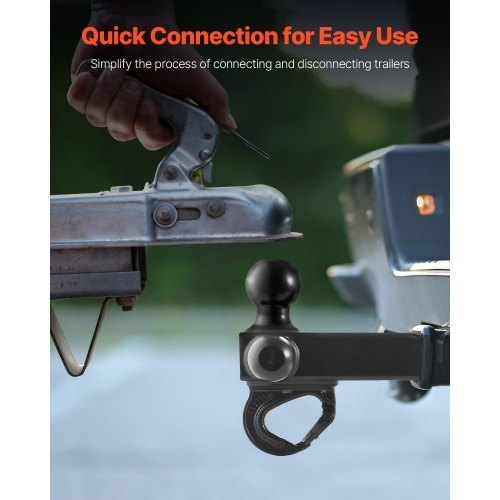 Trailer Hitch TriBall Mount with Hook Pin Trailer Ball Size 178 2