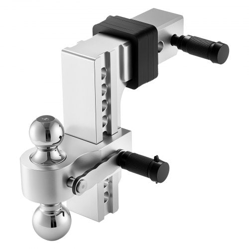 Adjustable Trailer Hitch 8Inch Drop Hitch TriBall Mount for 2.5Inch