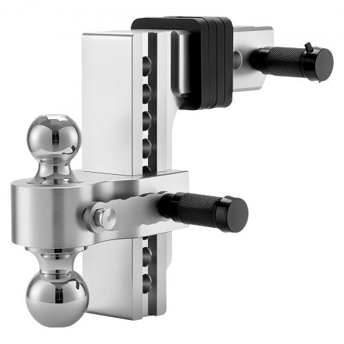 Adjustable Trailer Hitch 8Inch Drop Hitch TriBall Mount for 2.5Inch