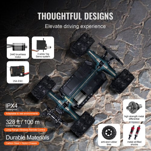 Remote Control Car 118 Scale RC Car for Kids All Terrain 4WD OffRoad