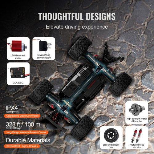 Remote Control Car 110 Scale RC Car for Kids All Terrain 4WD OffRoad