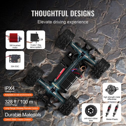 Remote Control Car 118 Scale RC Car for Kids All Terrain 4WD OffRoad