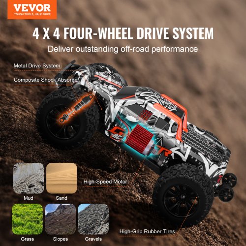 Remote Control Car 114 Scale RC Car for Kids All Terrain 4WD OffRoad