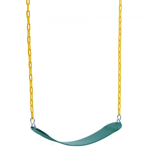 2Pack Swing Seats with 66 Inch Coated Chains and Snap Hooks Support 300