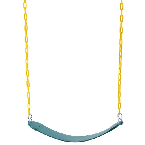 2Pack Swing Seats with 66 Inch Coated Chains and Snap Hooks Support 300