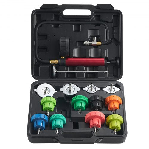 14 pcs Universal Radiator Pressure Tester Kit Coolant Pressure Tester Kit