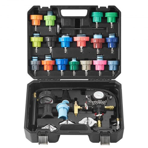 28 pcs Universal Radiator Pressure Tester Kit Coolant Pressure Tester Kit