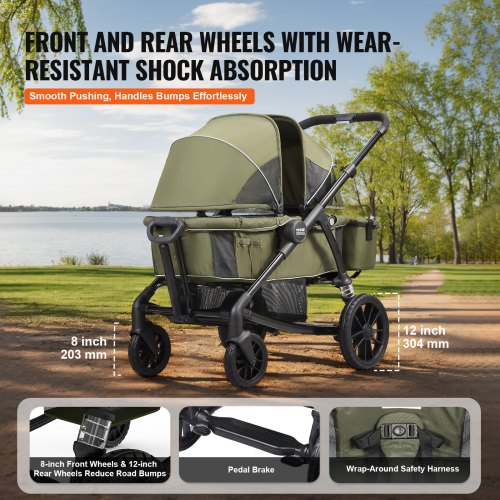 AllTerrain Stroller Wagon 2 Seats Foldable Expedition 2in1 Collapsible