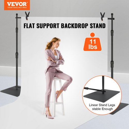 10ft x 10ft Pipe and Drape Kit Heavy Duty Backdrop Stand with Carbon Steel