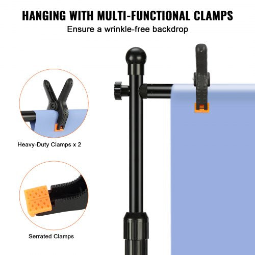 10ft x 10ft Pipe and Drape Kit Heavy Duty Backdrop Stand with Carbon Steel