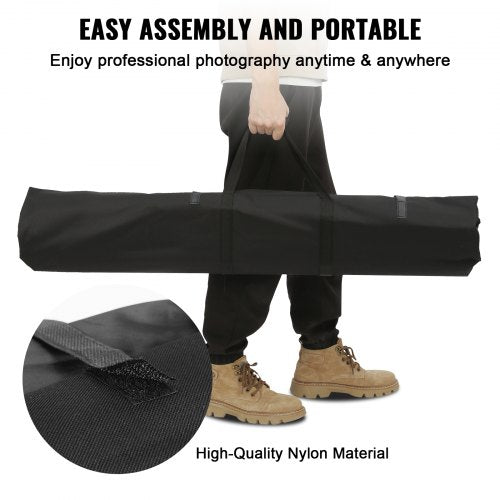 12 x 10 ft Heavy Duty Backdrop Stand Height Adjustable Photography Backdrop