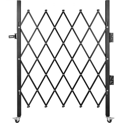 Single Folding Security Gate 48 H x 37 W Folding Door Gate Steel