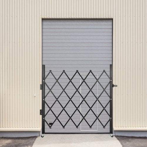 Single Folding Security Gate 5 H x 512 W Folding Door Gate Steel