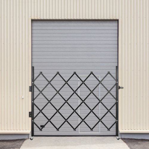 Single Folding Security Gate 48 H x 66 W Folding Door Gate Steel