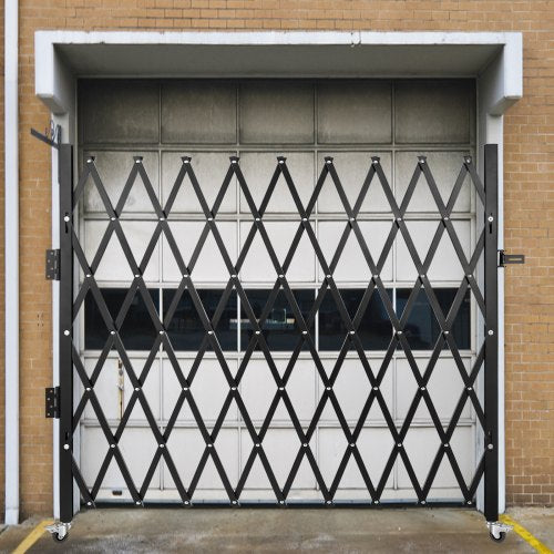 Single Folding Security Gate 7 H x 612 W Folding Door Gate Steel