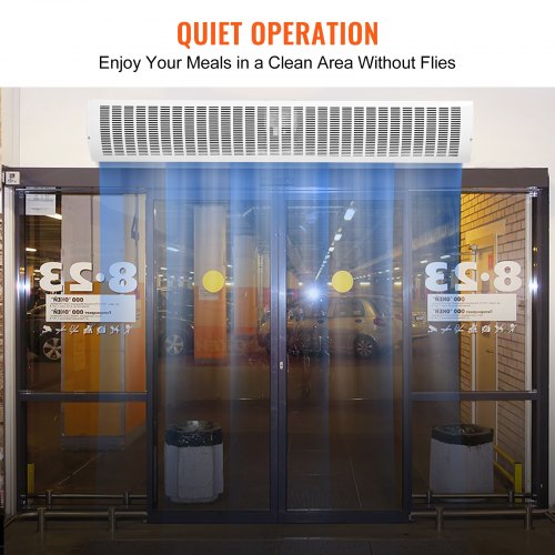 60 Commercial Indoor Air Curtain Super Power 2 Speeds 2100CFM Wall Mounted