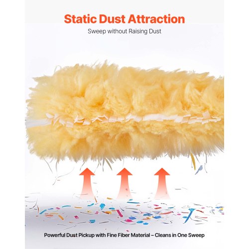 Duster Refills Heavy Duty Dusters for Cleaning 3 ft Extendable Handle with 10