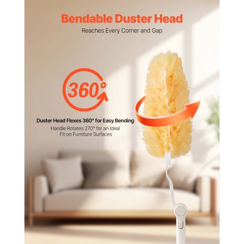 Duster Refills Heavy Duty Dusters for Cleaning 3 ft Extendable Handle with 10