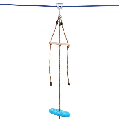 Zipline Kit for Kids and Adult 52 ft Zip Line Kits Up to 500 lb Backyard