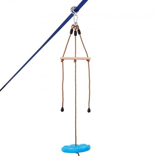 Zipline Kit for Kids and Adult 52 ft Zip Line Kits Up to 500 lb Backyard