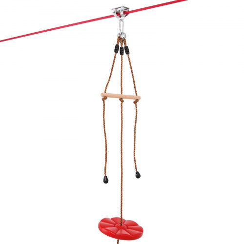 Zipline Kit for Kids and Adult 65 ft Zip Line Kits Up to 500 lb Backyard