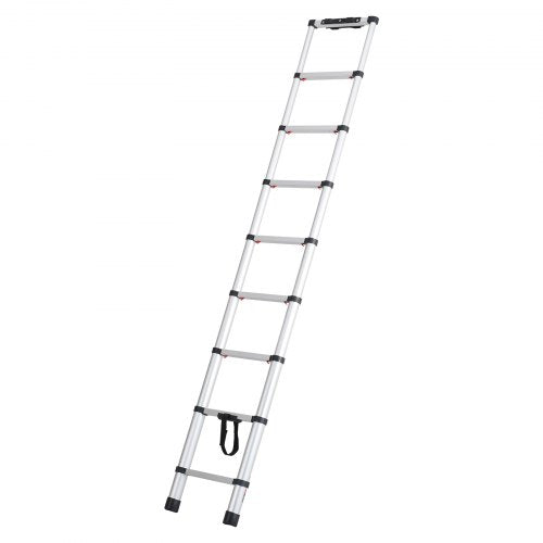 Telescoping Ladder 8.5FT Aluminum Lightweight Extension Ladder Onebutton