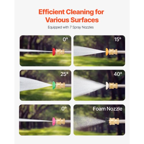 Pressure Washer Telescoping Wand 24 ft 4000 psi Telescopic Spray Wand