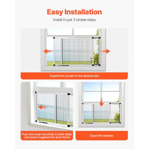 Adjustable Window Screen 15 H x 21  40 W 2 Packs Expandable Windows