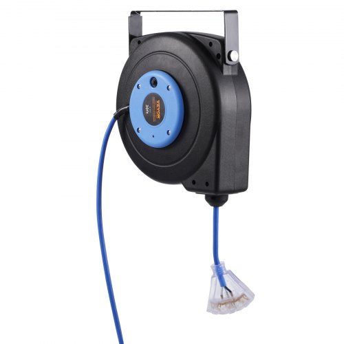 Retractable Extension Cord Reel Power Cord Reel 30FT 16AWG3C SJTOW