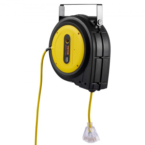 Retractable Extension Cord Reel 65 FT Heavy Duty 12AWG3C SJTOW