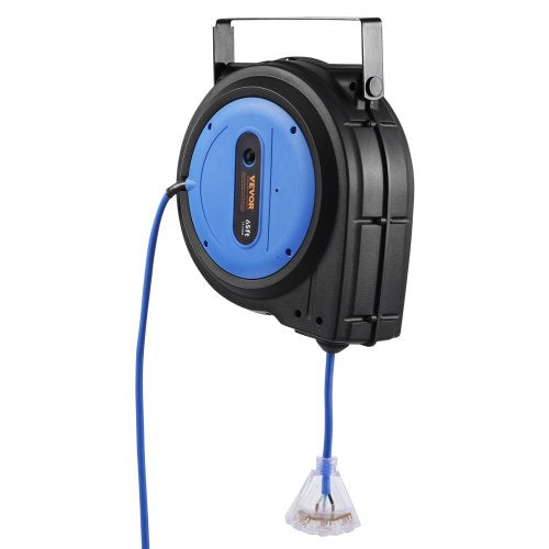 Retractable Extension Cord Reel 65 FT Heavy Duty 12AWG3C SJTOW