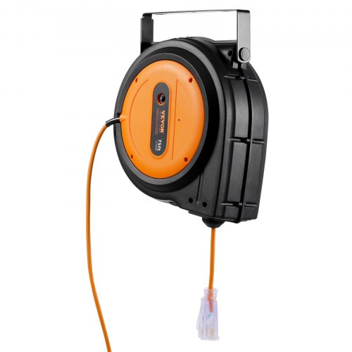 Retractable Extension Cord Reel 75 FT Heavy Duty 14AWG3C SJTOW